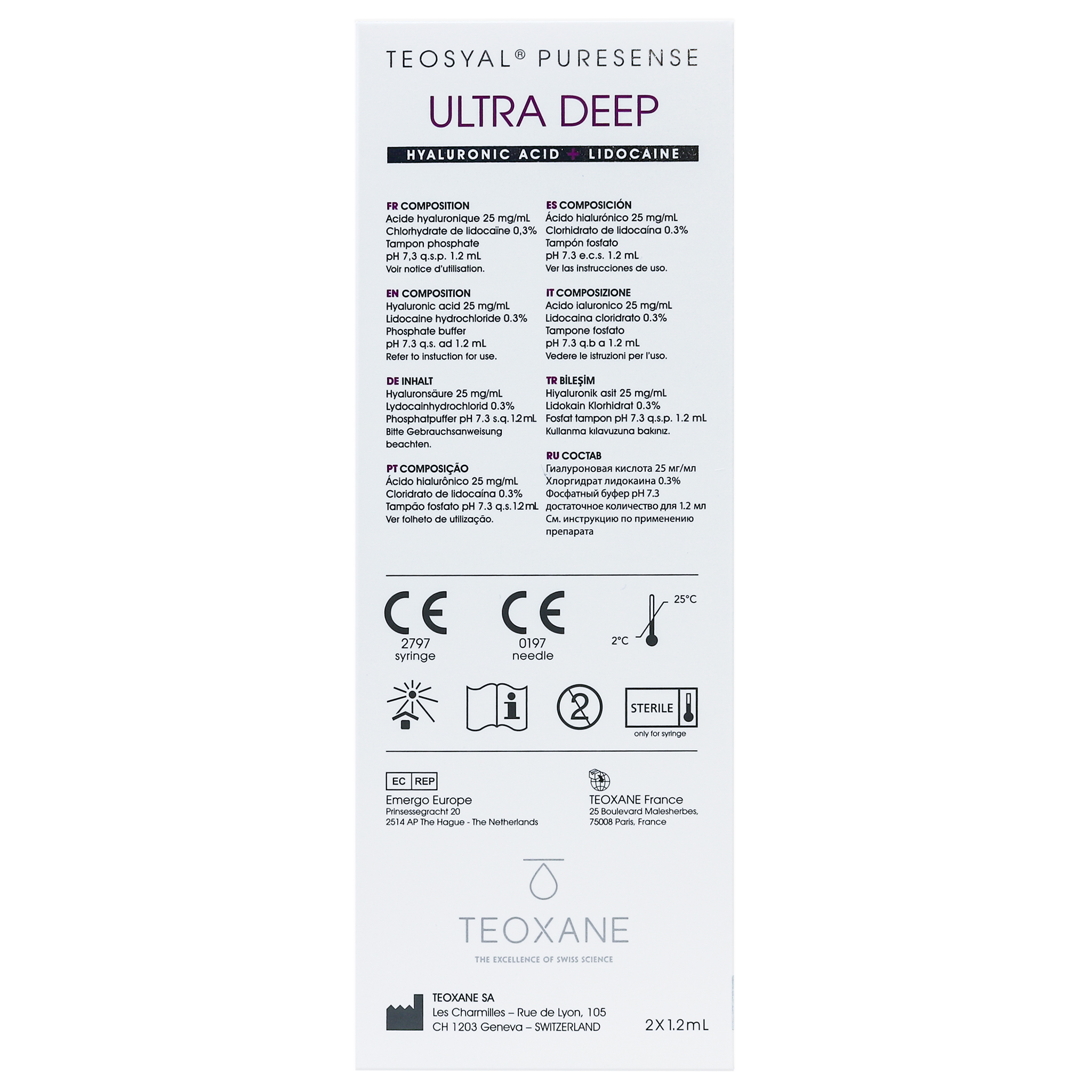 Teosyal PureSense Ultra Deep (2 x 1,2 ml)