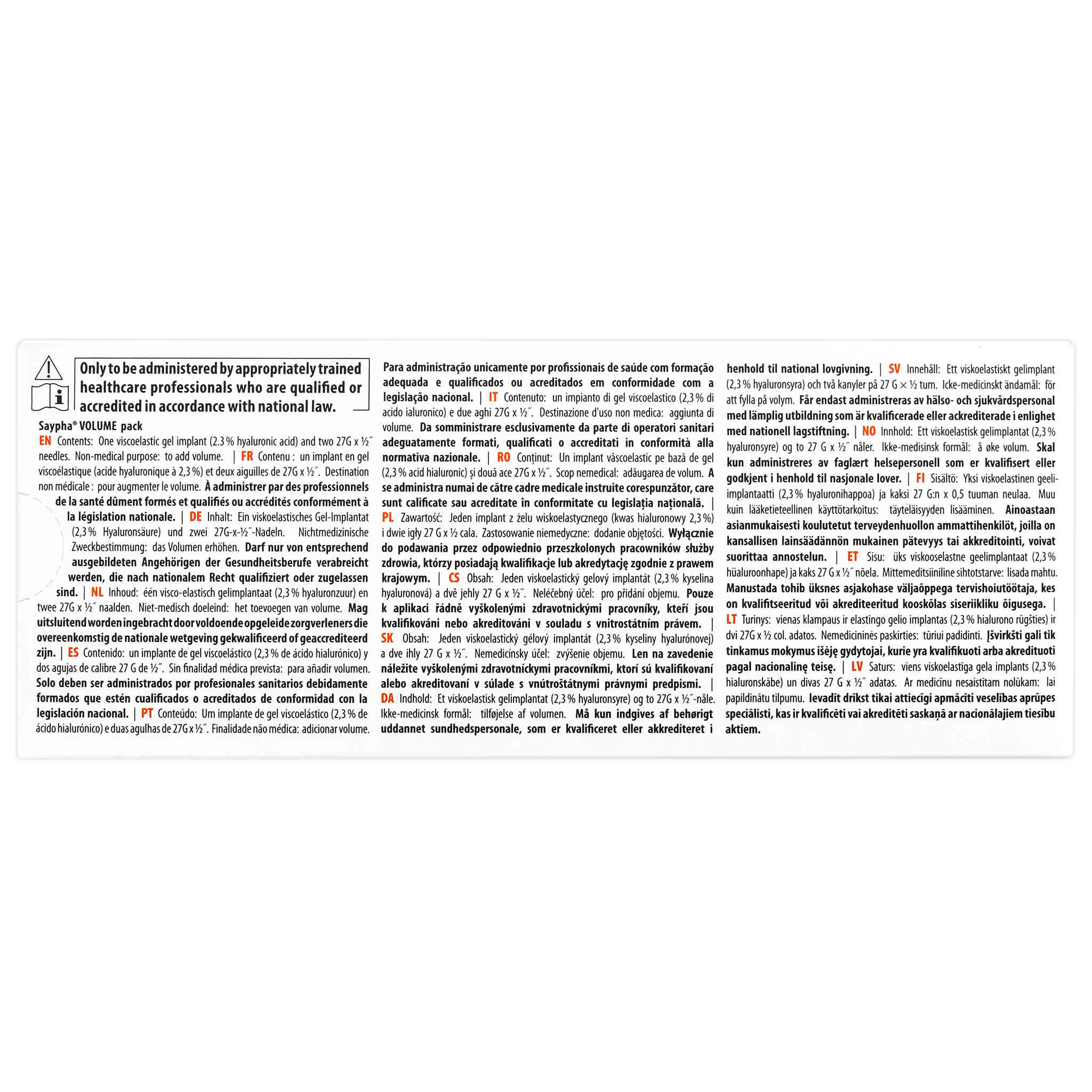 Saypha Volume (1 x 1 ml)