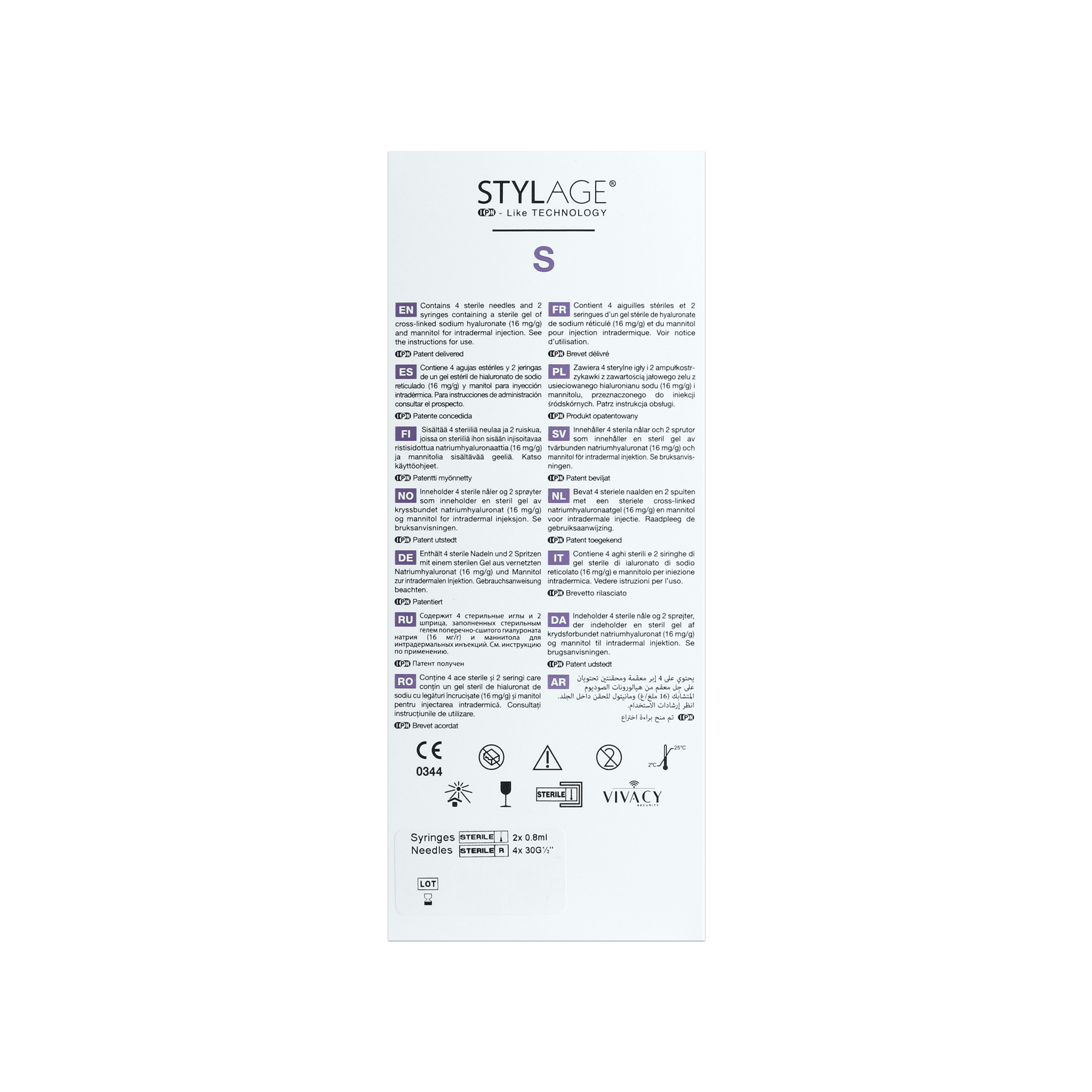 Stylage Bi-Soft S (2 x 0,8 ml) Stylage Bi-Soft S (2 x 0,8 ml)