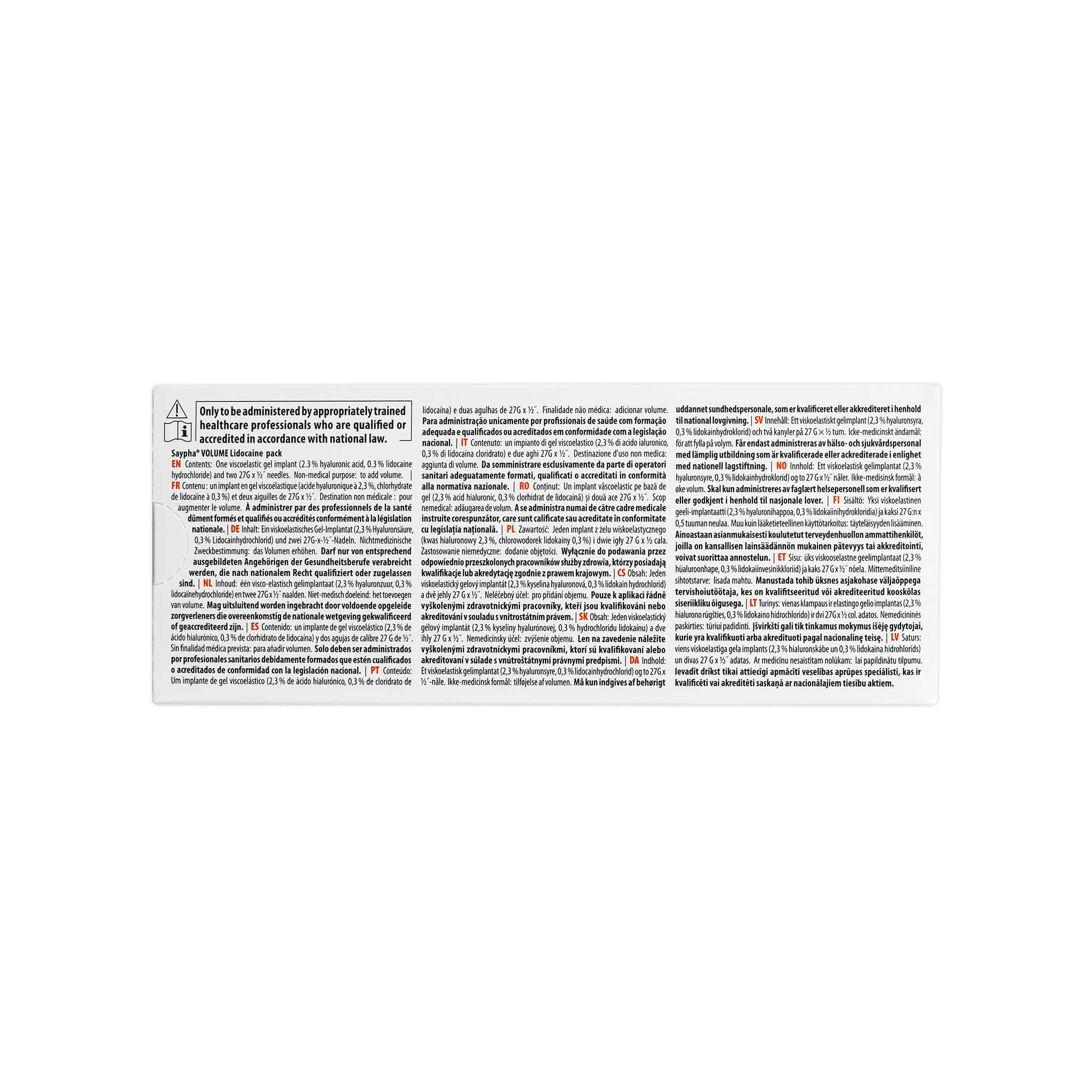 Saypha Volume mit Lidocain (1 x 1 ml)