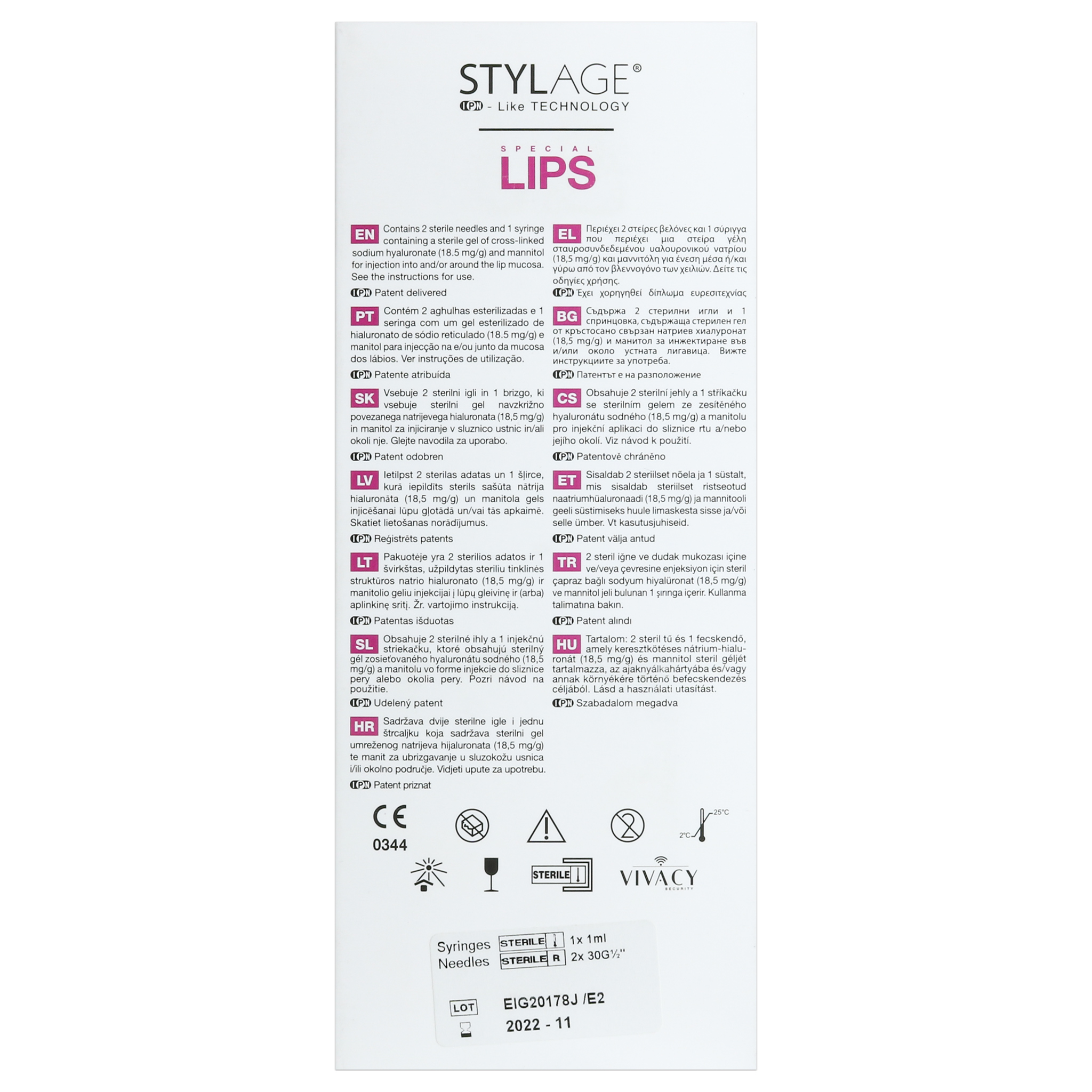 Stylage Bi-Soft Special Lips (1 x 1 ml)