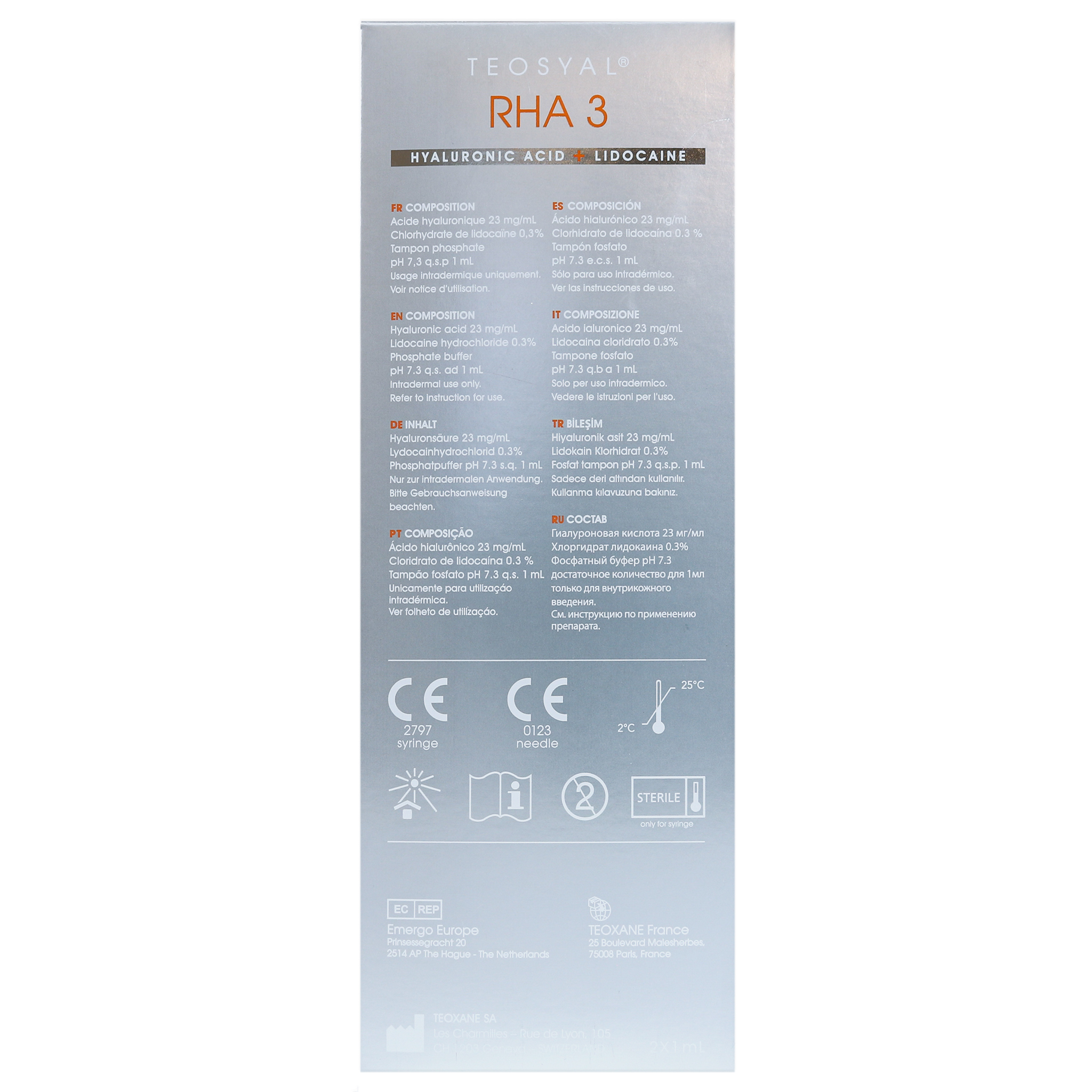 Teosyal RHA 3 mit Lidocain (2 x 1 ml)