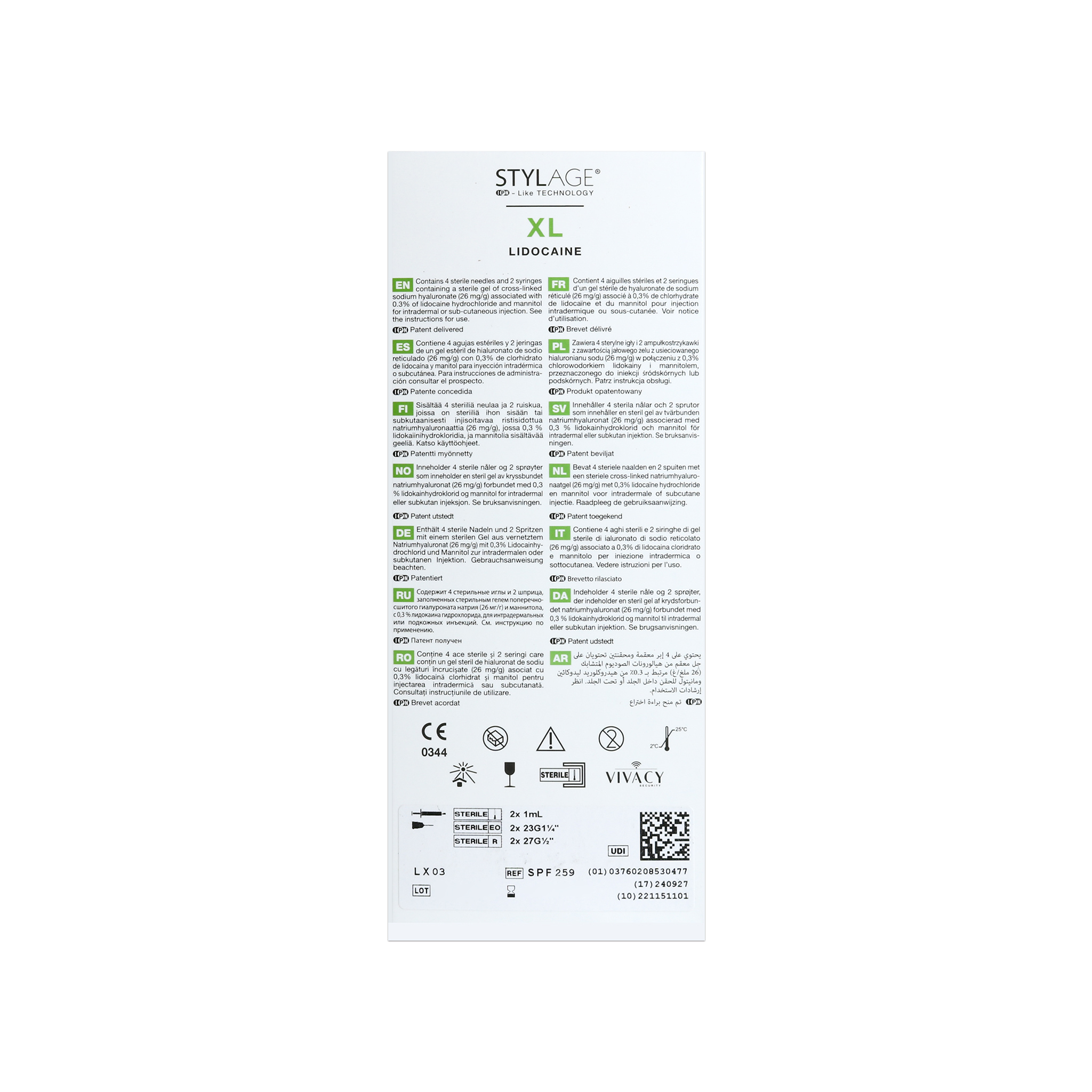 Stylage Bi-Soft XL Lidocain (2 x 1 ml)
