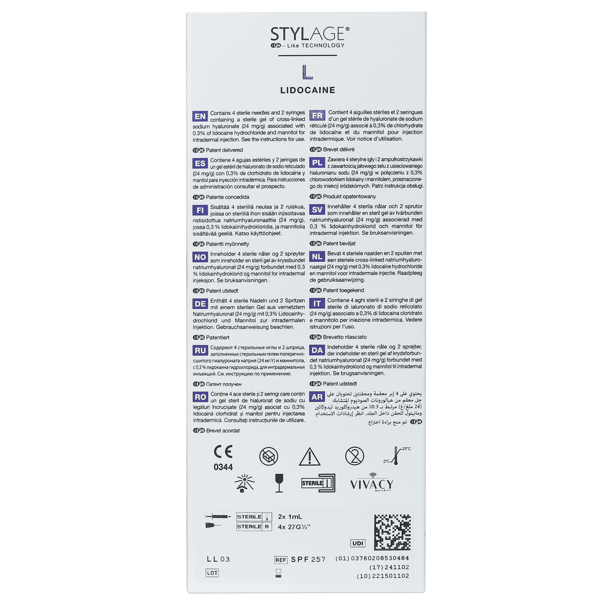 Stylage Bi-Soft L Lidocain (2 x 1 ml)