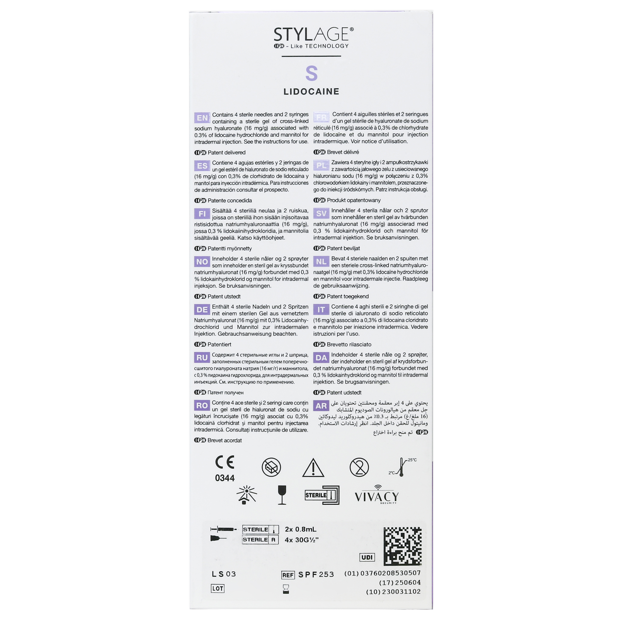 Stylage Bi-Soft S Lidocain (2 x 0,8 ml)