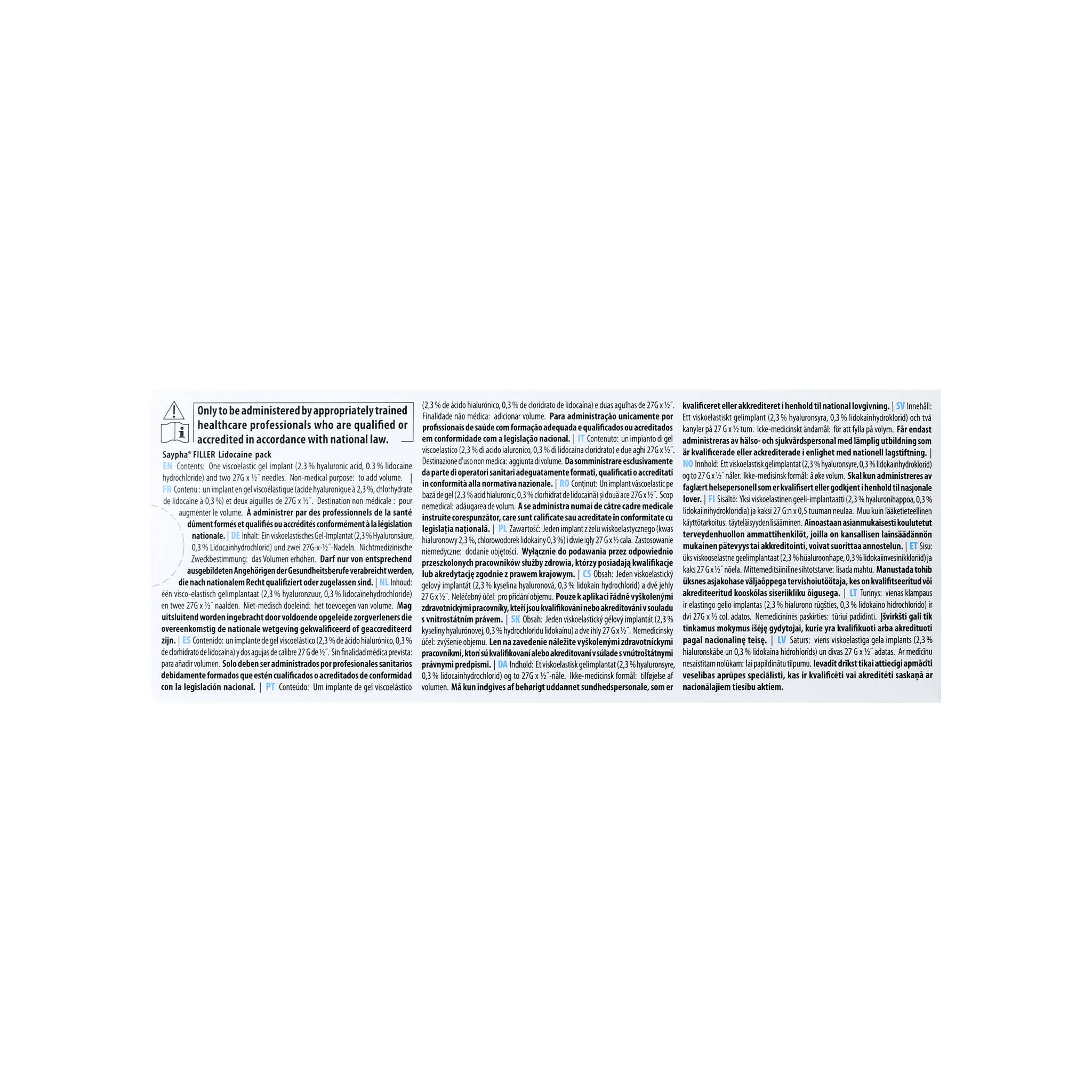 Saypha Filler mit Lidocain (1 x 1 ml)