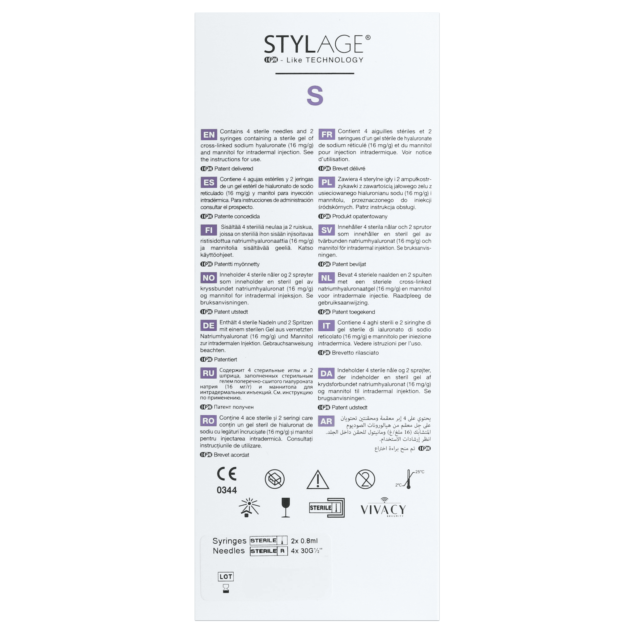 Stylage Bi-Soft S (2 x 0,8 ml) Stylage Bi-Soft S (2 x 0,8 ml)