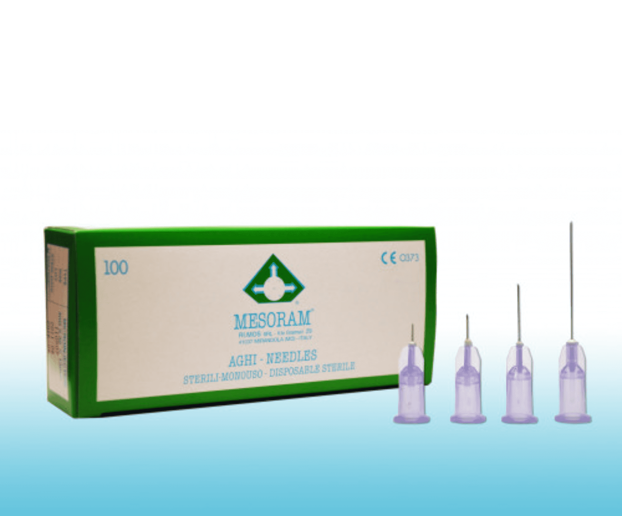 MESORAM Micro-Injektions, Nadeln 30G 0,30 x 25mm (100 Stk.)